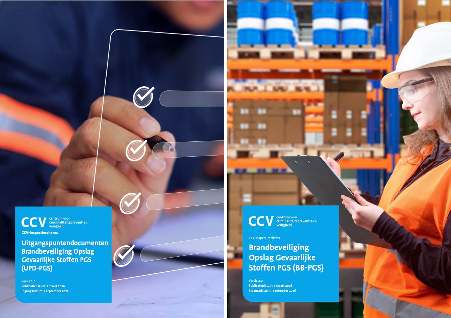 CCV brengt inspectieschema’s 2.0 uit voor brandbeveiliging opslag gevaarlijke stoffen