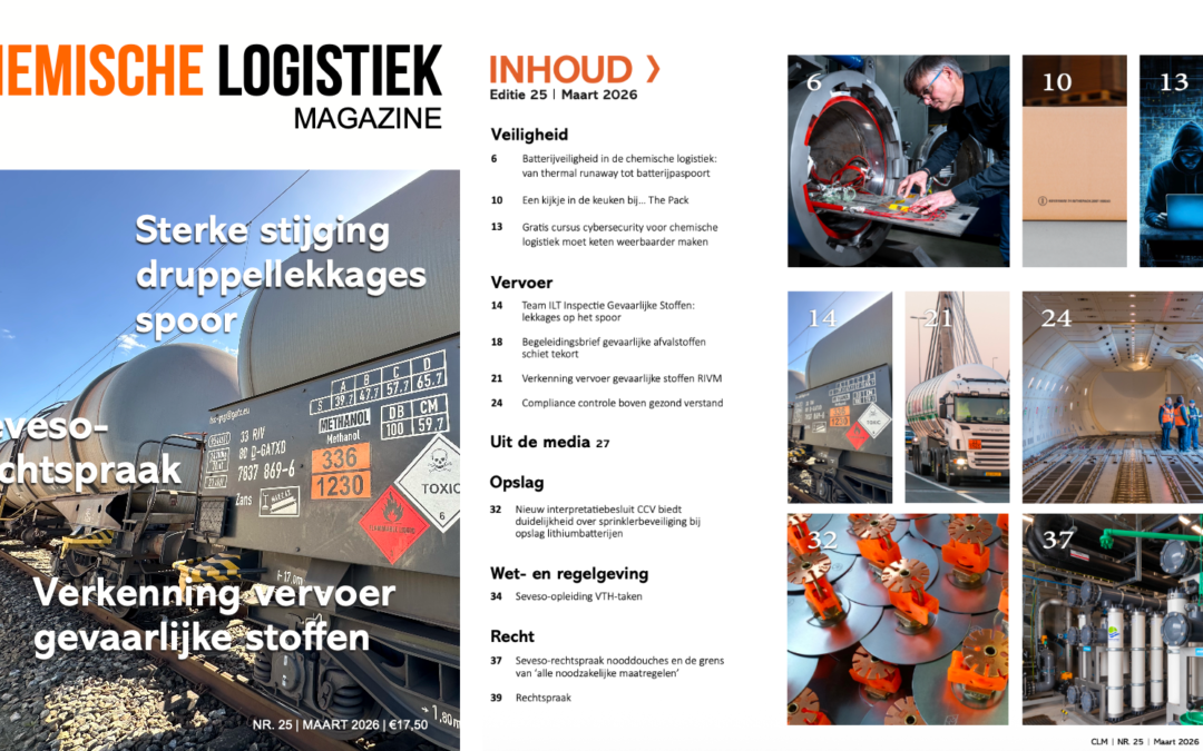 Chemische Logistiek Magazine Ed. 25 gepubliceerd